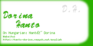 dorina hanto business card